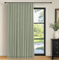 INOVADAY Linen Textured 100% Blackout Sliding Door Curtains 102x84 Sage | 1 by INOVADAY