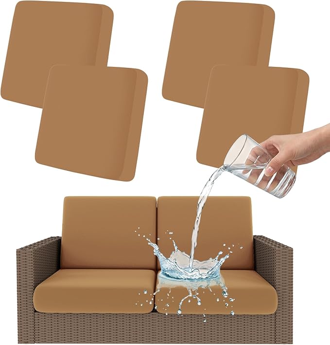 Smiry Waterproof Patio Cushion Covers, Stretch Outdoor Furniture Covers | Couch by Smiry