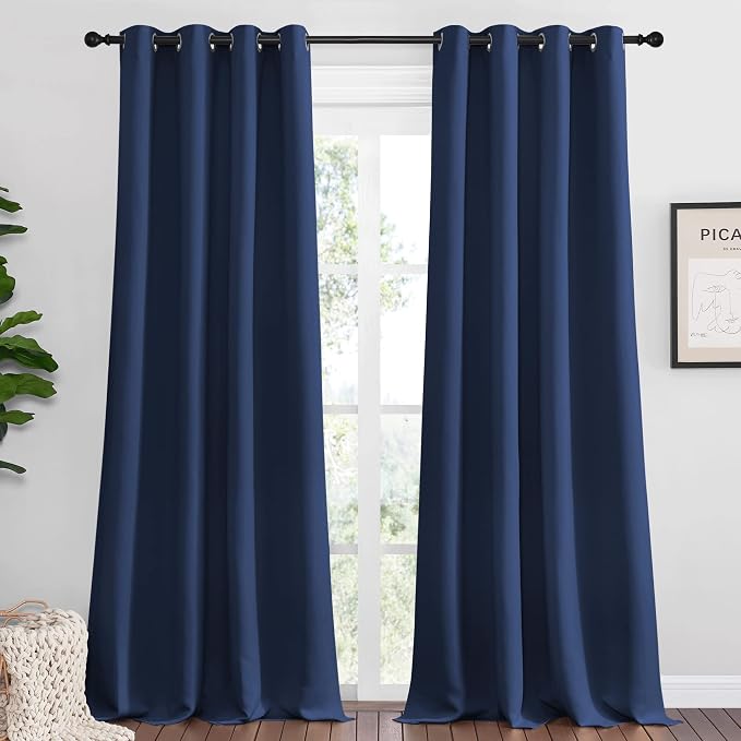 NICETOWN Navy Blackout Curtains by NICETOWN