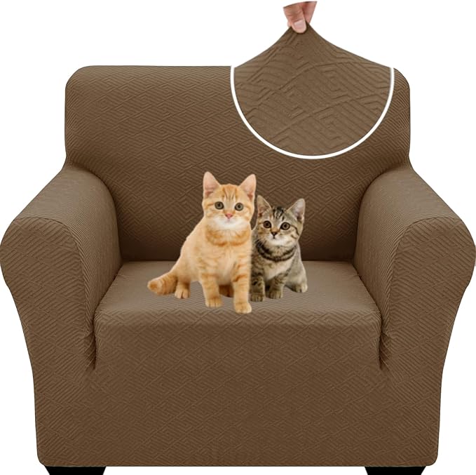 XINEAGE New Stretch Armchair Covers 1 Piece Chair Slipcovers Chair Protector by XINEAGE