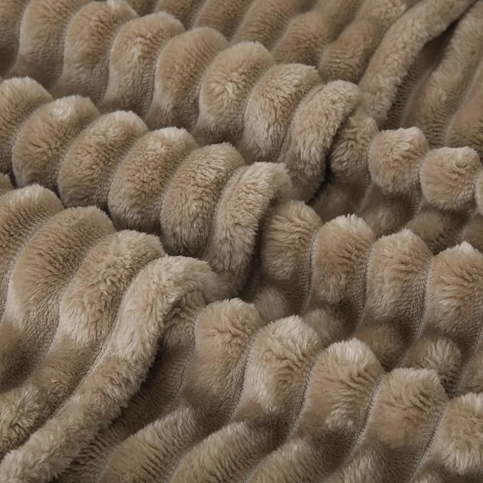 Tan Fleece Throw Blanket 50”×60” - Image 5