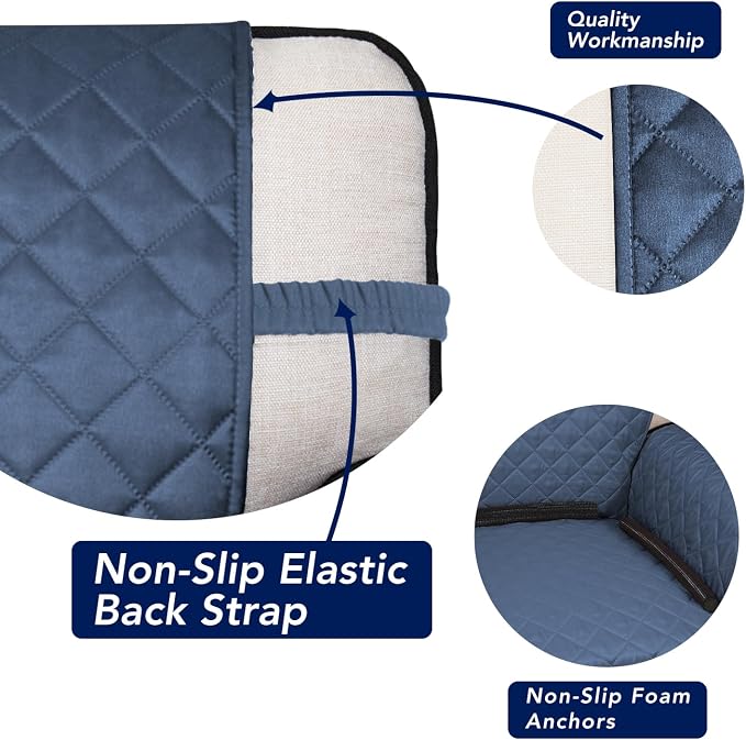PureFit Reversible Quilted Sofa Cover Dog Couch Covers - Image 3