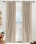 Linen Textured Total Blackout Curtains by 100BlackoutShield