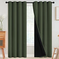 SimpleHome Greyish Green 100% Blackout Curtains Room Darken Living Room 84L | by SimpleHome