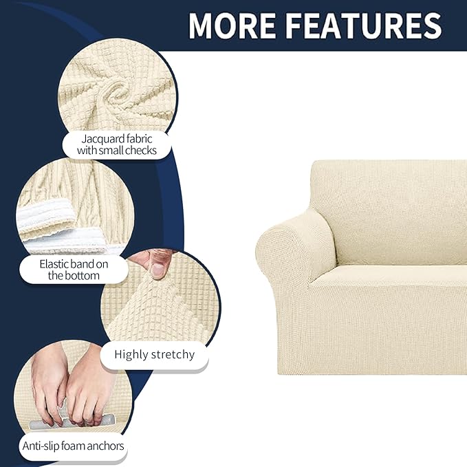 Cupuamon 2026 New Stretch Oversized Sofa Slipcovers Couch Sofa Cover - Image 4