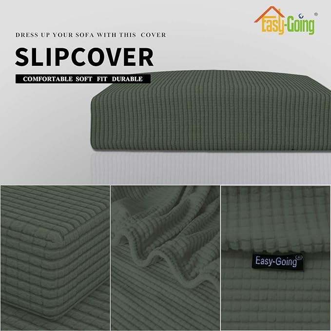 Easy-Going Stretch 1 Piece Oversized Couch Cushion Cover - Image 3