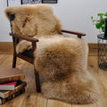 HUAHOO Premium Genuine Sheepskin Rug Mocha Real Australia Sheepskin Natural by HUAHOO