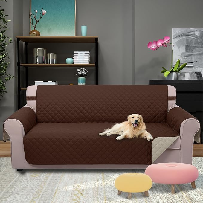 U-NICE HOME 4 Seater Sofa Cover 91''Large Couch Cover, Pet Friendly, Elastic - Image 2