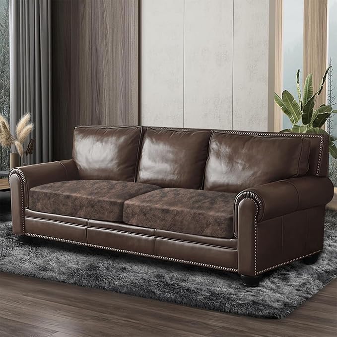 ANARACHON Leather Look Couch Cushion Covers Sofa Seat Slipcovers Sets Couches - Image 8
