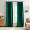 Dark Hunter Green Window Draperies 120 Inches Long 10 Feet Tall, Pinch Pleat by KEQIAOSUOCAI