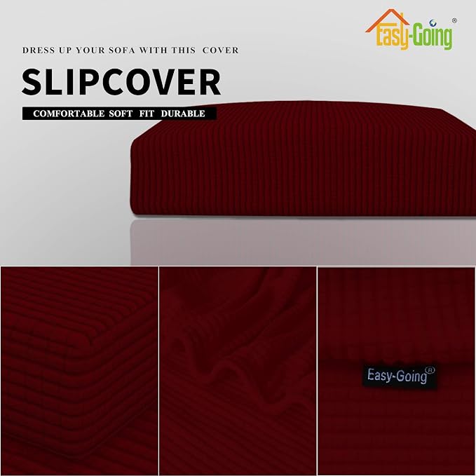 Easy-Going Stretch 1 Piece Oversized Couch Cushion Cover - Image 3