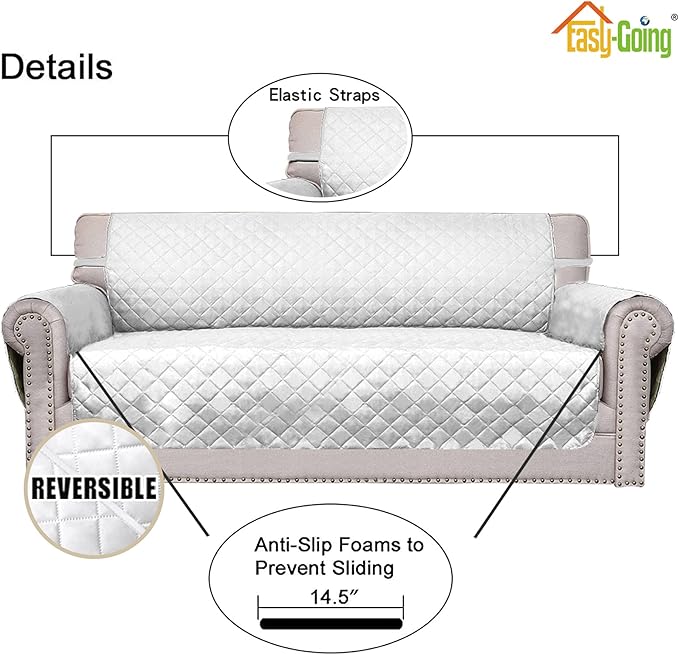 Easy-Going Chair Sofa Slipcover Reversible Sofa Cover Water Resistant Couch - Image 3