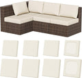 8Pcs Outdoor Cushion Covers, Stretch Patio Furniture Couch Chair Slipcovers | by VORSHAPE