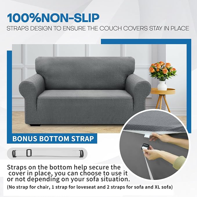 XINEAGE 2026 New Stretch Armchair Covers 1 Piece Chair Slipcovers Chair - Image 7