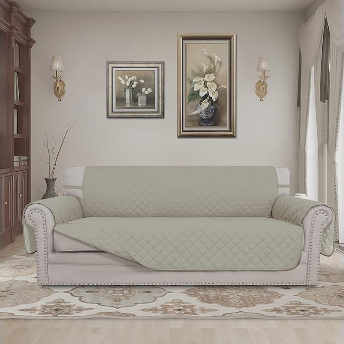 Easy-Going Reversible Couch Cover, 3 Cushion Sofa, Water Resistant Furniture Mat - Image 2