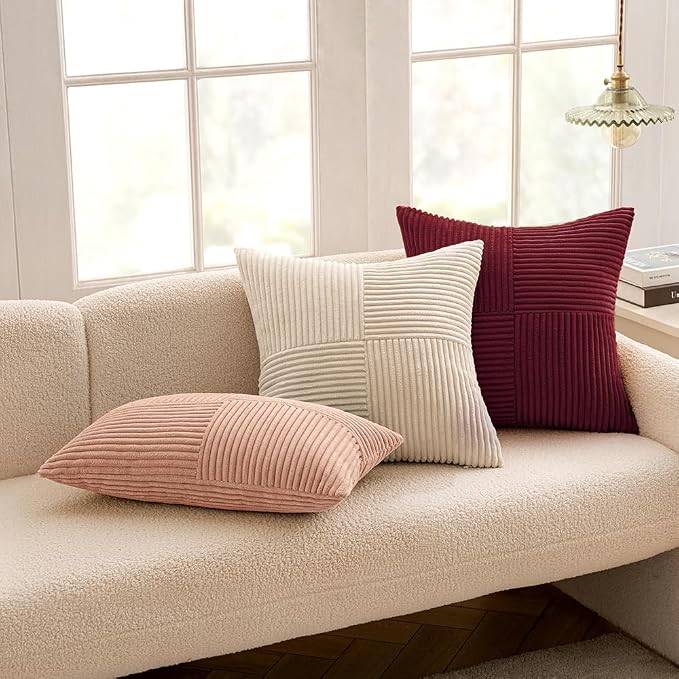 MIULEE Burgundy Decorative Throw Pillow Covers - Image 9