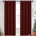 Yakamok Room Darkening Curtains 52x90 inch Length Burgundy Red-Living Room | 2 by Yakamok