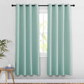 NICETOWN Aqua Blue Doorway Curtains 78 inches Long, Grommet Privacy Door by NICETOWN