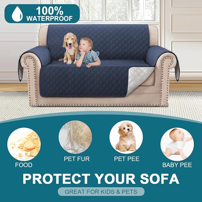 Turquoize 100% Waterproof Couch Cover Sofa Covers - Image 2