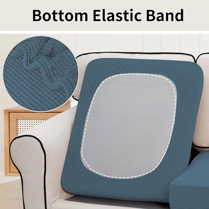 Easy-Going Stretch Individual Oversized Couch Cushion Cover Sofa Seat Furniture - Image 5