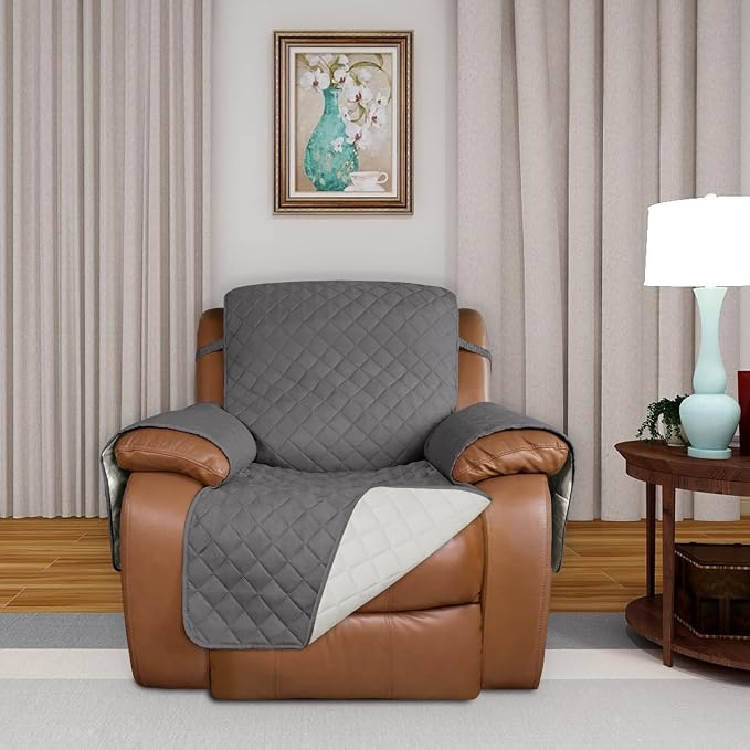 PureFit Reversible Recliner Chair Covers Couch Covers - Image 2