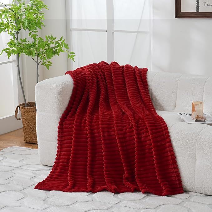Red Fleece Throw Blanket 50”×60” - Image 5