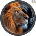 4 Pack Drawer Pulls Lion Animal Crystal Glass Round Knobs Pulls Handles for Cabinets Dressers Kitchen Bathroom - Cupboards Wardrobes Hardware Furniture Knobs