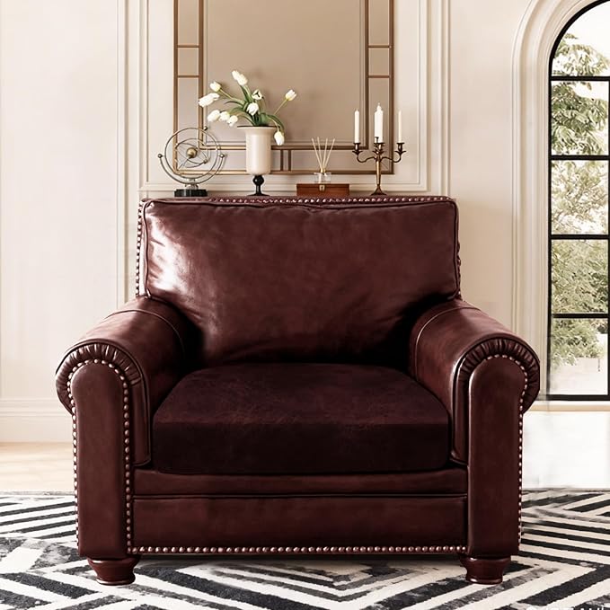 ANARACHON Leather Look Couch Cushion Covers Sofa Seat Slipcovers Sets Couches - Image 2