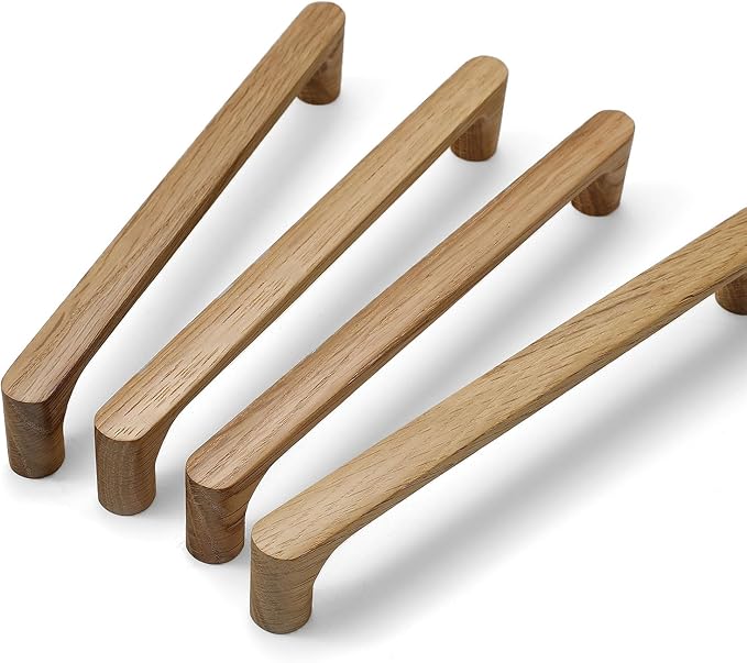Burlywood Round 5 in 10 pcs Wooden Drawer Pulls Handle pulls for cabinets Kitchen Cabinet Drawer pulls Cabinet Door Pull