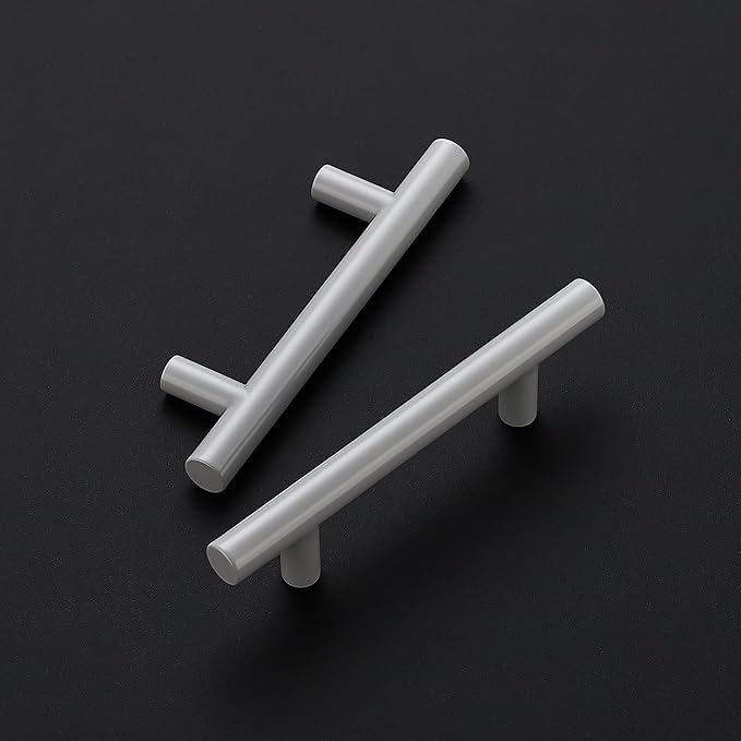 Ravinte 40 Pack | 5 Inch Cabinet Pulls Grey Stainless Steel Kitchen Drawer Pulls Cabinet Handles 5 InchLength, 3 Inch Hole Center