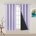 Yakamok Lilac 100% Blackout Curtains 54 Inches Long by Yakamok