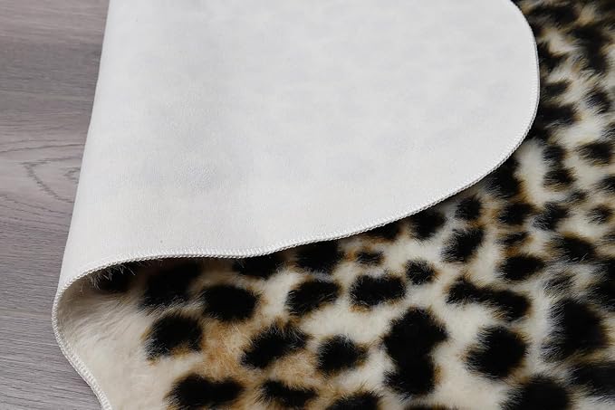 Huichenxing2021FURSTORE Leopard Rug Cheetah Print Rugs - Image 3