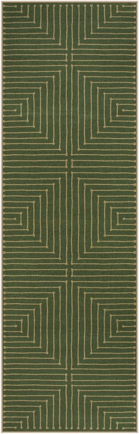 Lahome Green Runner Rug, 2x8 Washable Runner Rug - Image 7