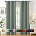 MIULEE Blackout Curtains for Bedroom 2 Panels 40 x 72 Inch Long Light Green | by MIULEE