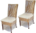 Evelots 2-Pack Clear PVC Dining Chair Covers, Spill-Resistant Protectors | by Evelots