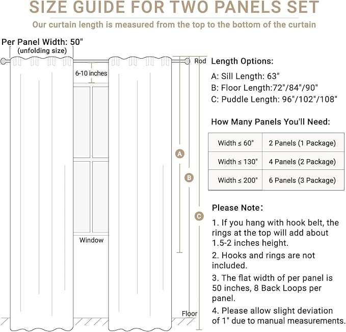 Faux Linen Total Blackout Curtains - Image 7