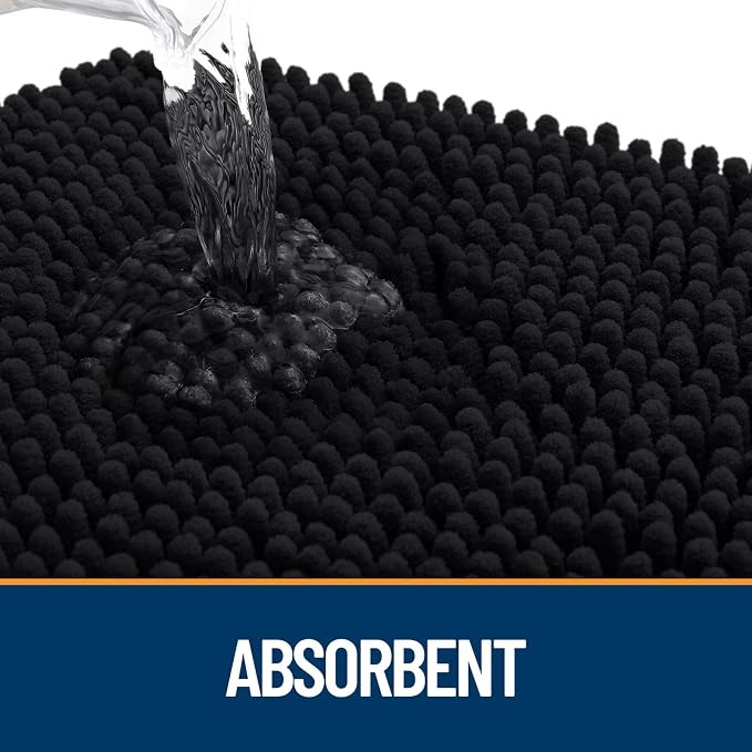 OLANLY Dog Door Mat for Muddy Paws 70x46, Super Absorbent Chenille Mud Mat | - Image 3