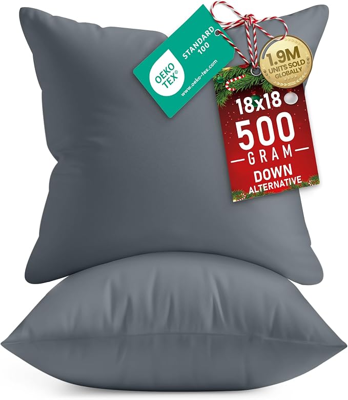 Utopia Bedding 18x18 Pillow Inserts, Sofa & Couch – Soft, Supportive & Fluffy by UTOPIABEDDING