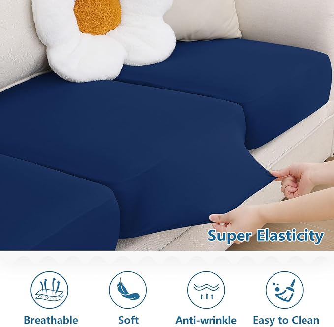 Milk Silk Couch Cushion Covers, Sofa Covers - Image 5