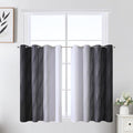 Black and Greyish White Ombre Blackout Curtains by ESTELARTEXTILER