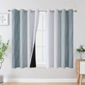 Stone Blue and Greyish White Blackout Curtains by ESTELARTEXTILER