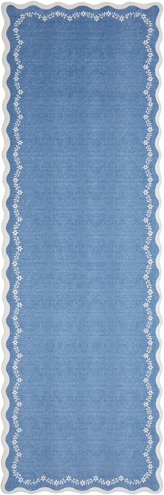GarveeHome 2x6 Scalloped Washable Runner Rug Non Slip Hallway Kitchen Rug | - Image 5
