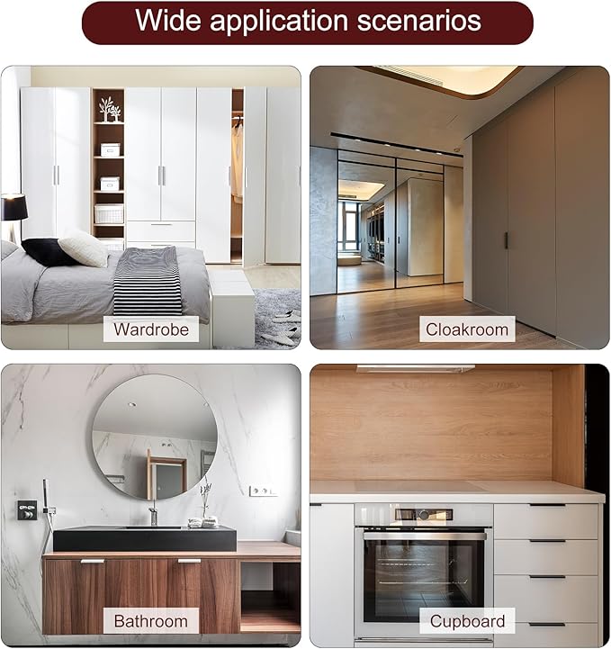 uxcell Cabinet Finger Edge Pull, 1pcs 800mm / 31.5" Aluminum Alloy Back Mount Hidden Cabinet Pulls Concealed Handle for Home Kitchen Drawer Cabinet, Silver