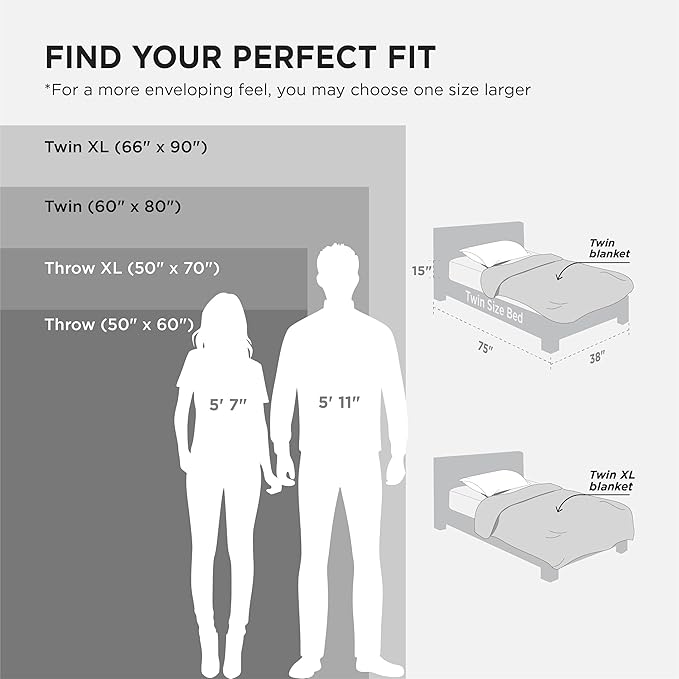 Bedsure Soft Twin XL Blanket for Bed Dorm Grey 66"x90" | Birthday Gifts for - Image 6