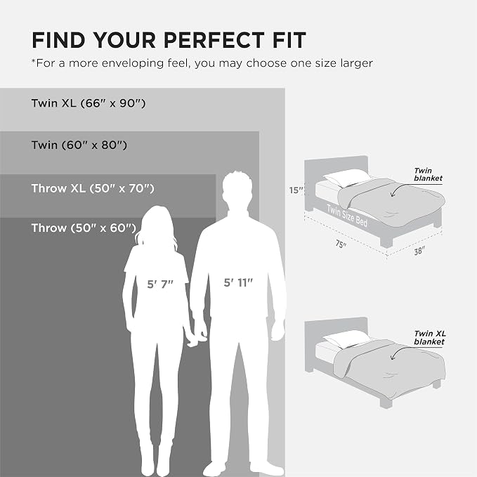 Bedsure Soft Twin Blanket for Bed Decor Gifts Grey 60"x80" | Birthday Gifts for - Image 6