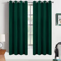 Yakamok Room Darkening Curtains 52x63 inch Length Dark Green-Living Room | 2 by Yakamok