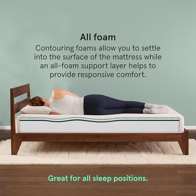 Tuft & Needle Original Medium Full Size Adaptive Foam Mattress in a Box, Cooling Gel, Pressure Relief, Supportive, 100 Night Trial, Fiberglass Free, CertiPUR-US, 10-Year Limited Warranty