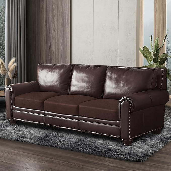 ANARACHON Leather Look Couch Cushion Covers Sofa Seat Slipcovers Sets Couches - Image 9