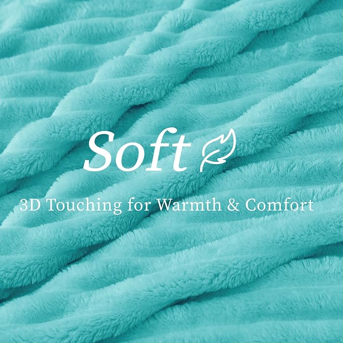 BEDELITE Striped Fleece Throw Blanket, Soft Cozy, Lightweight Warm, - Image 4