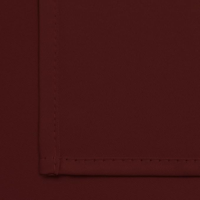 Yakamok Room Darkening Curtains 62x84 inch Length Burgundy Red-Living Room | 2 - Image 6